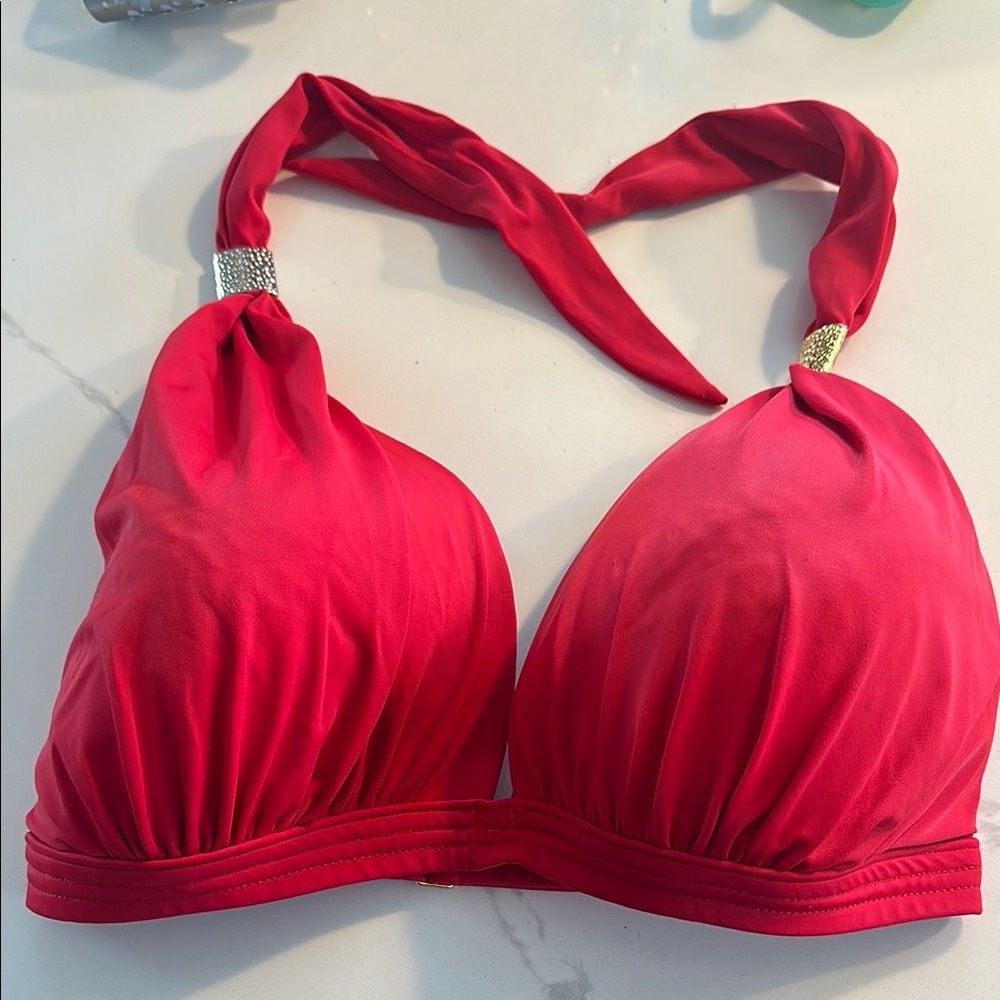 VENUS Red Classic Triangle Bikini